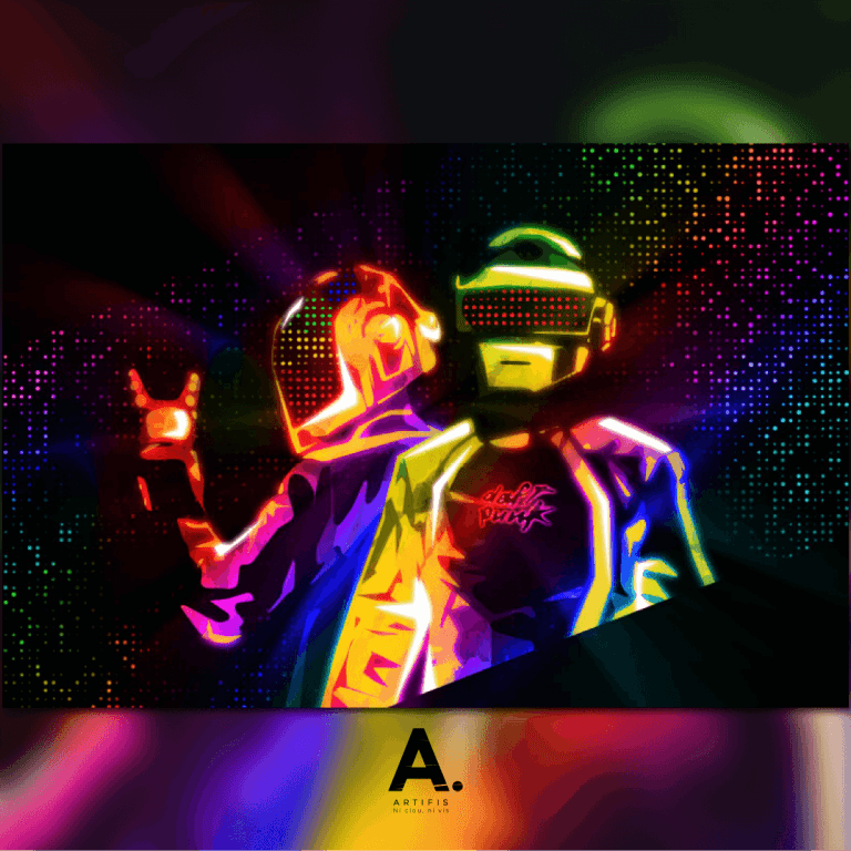 Poster Daft Punk Neon