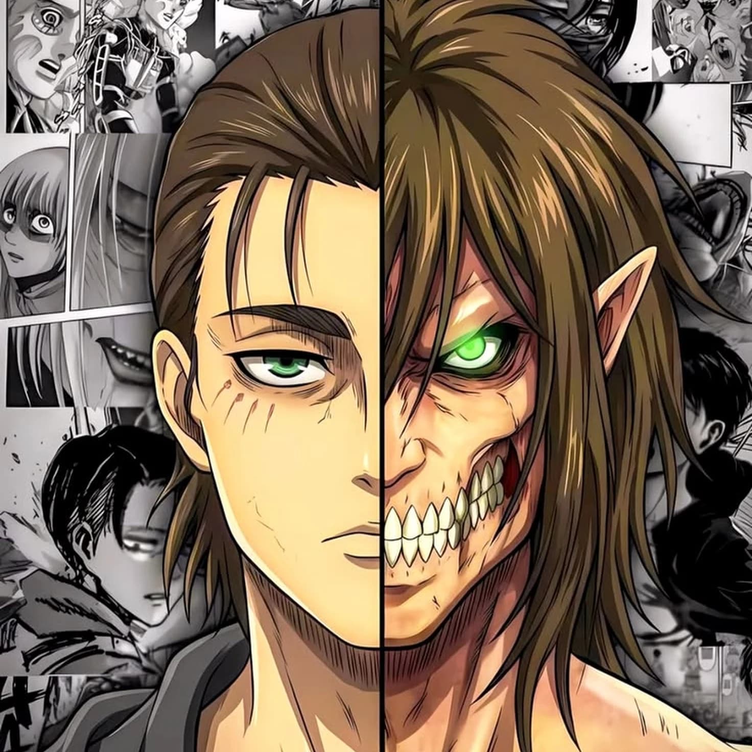 Poster métal Eren Jaeger – Attack on Titan