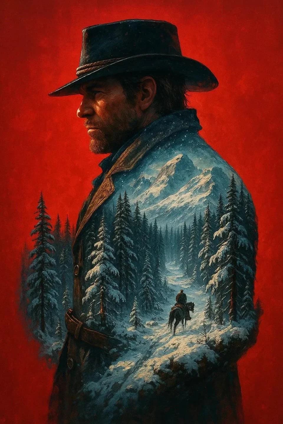 Poster métal Arthur MORGAN – Red Dead Redemption