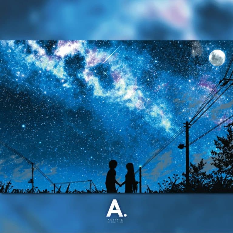 Poster métallique Hold My Hand – Love