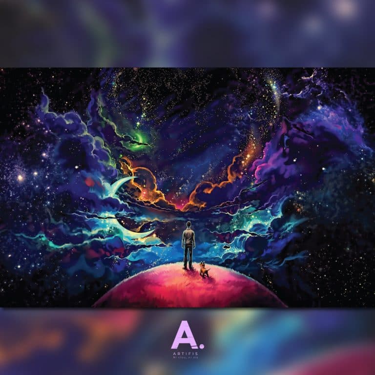 Poster métallique Zenith – Cosmos