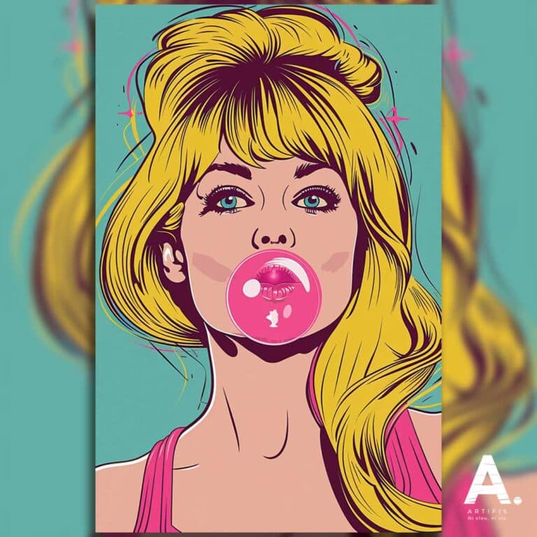 Poster métallique Glamour – Lofi