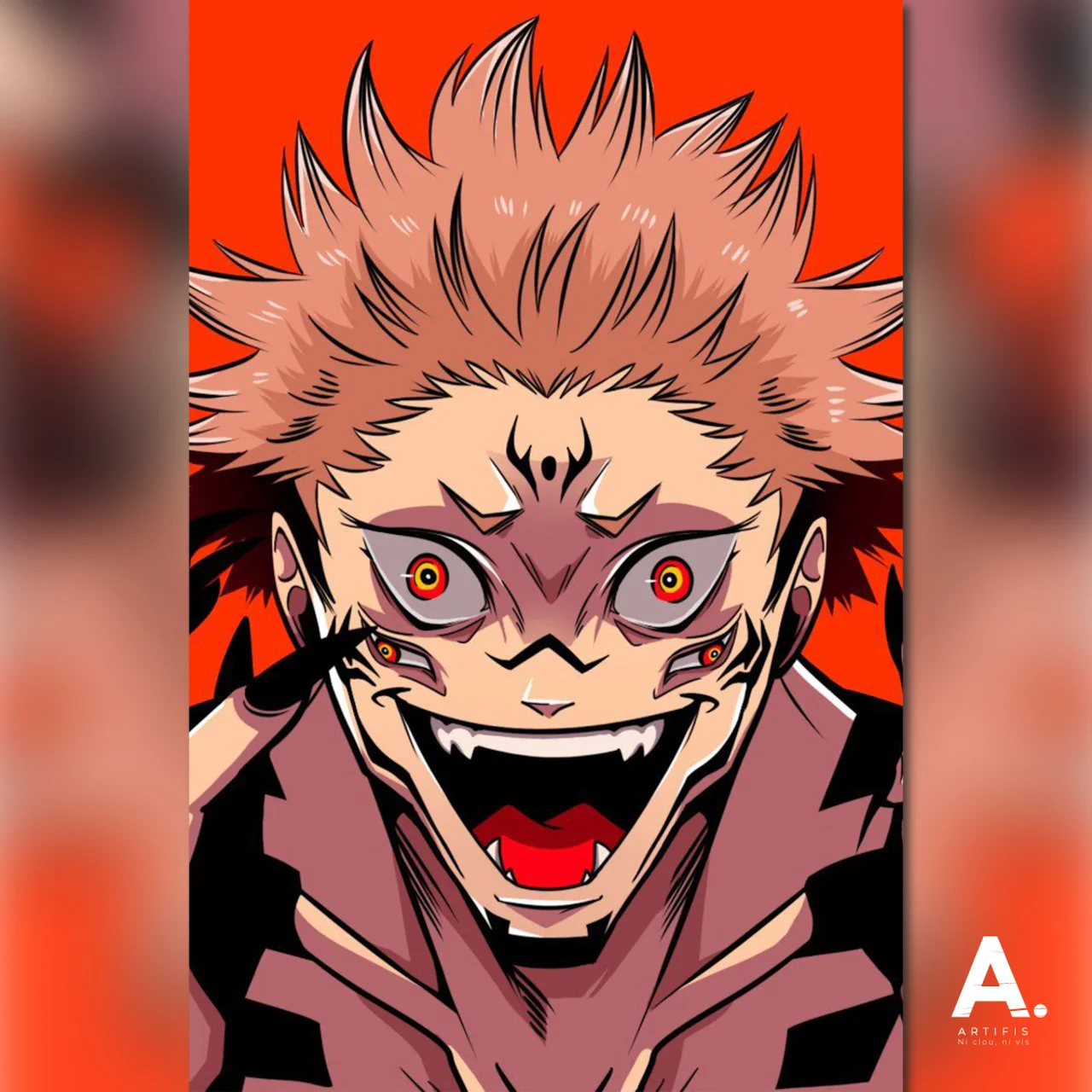 Orange Sukuna Jujustsu Kaizen