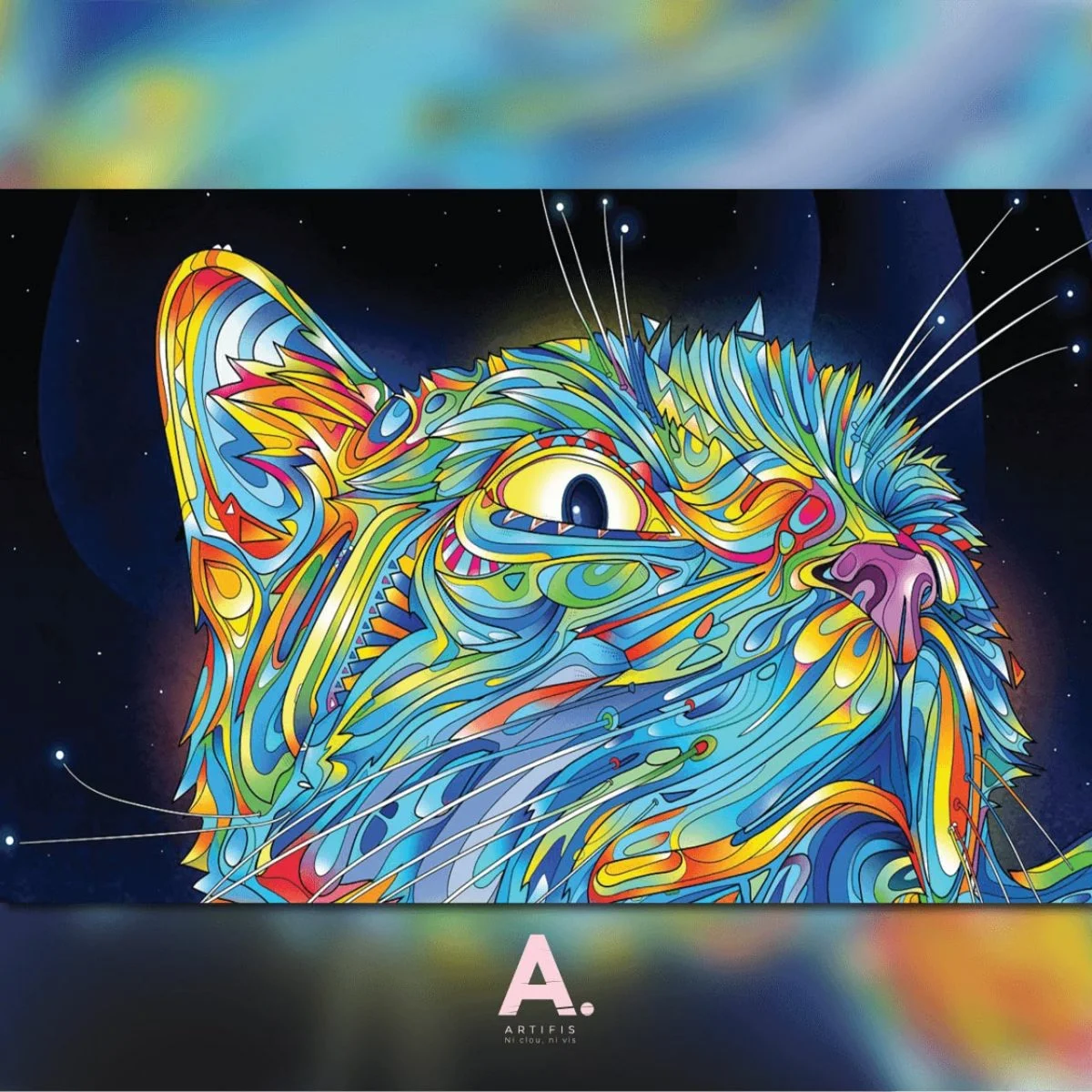 Psychedelic cat